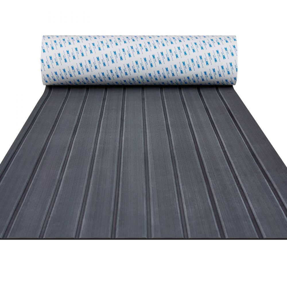 VEVOR Pavimento per Barca in Schiuma EVA per Coperta di Barca 2400x600x6mm Pavimento Autoadesivo Antiscivolo 14400 cm² Tappeto Marino per Barche, Yacht, Pontoni, Coperte di Kayak