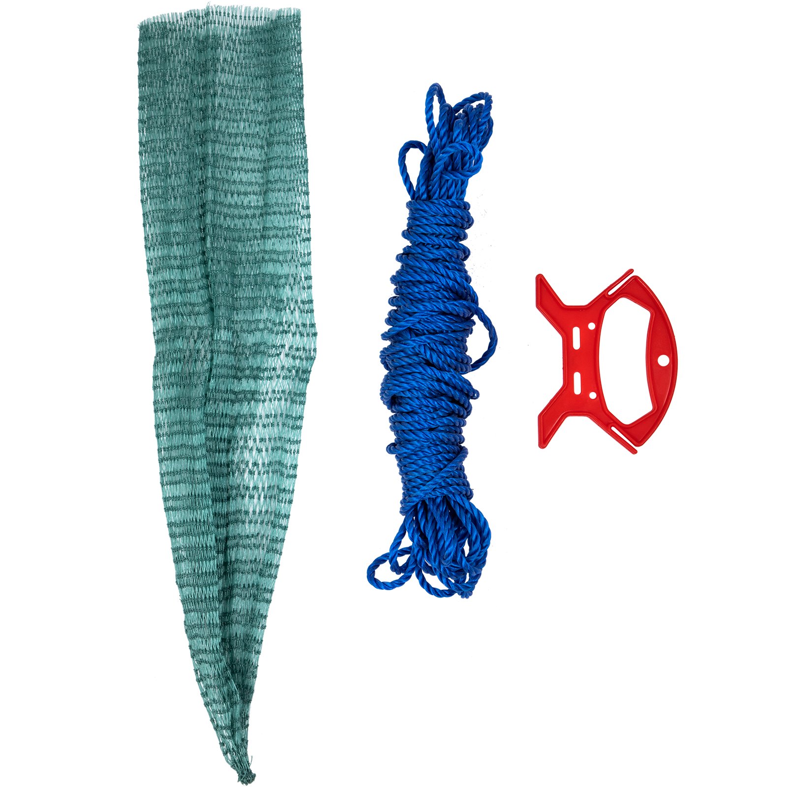 VEVOR Spazzolatrice per Prati Sintetici Pettine 420x40x18 cm Spazzolatrice Blu per Prati Artificiali con corda da 20m e Borsa a Rete Rastrello per