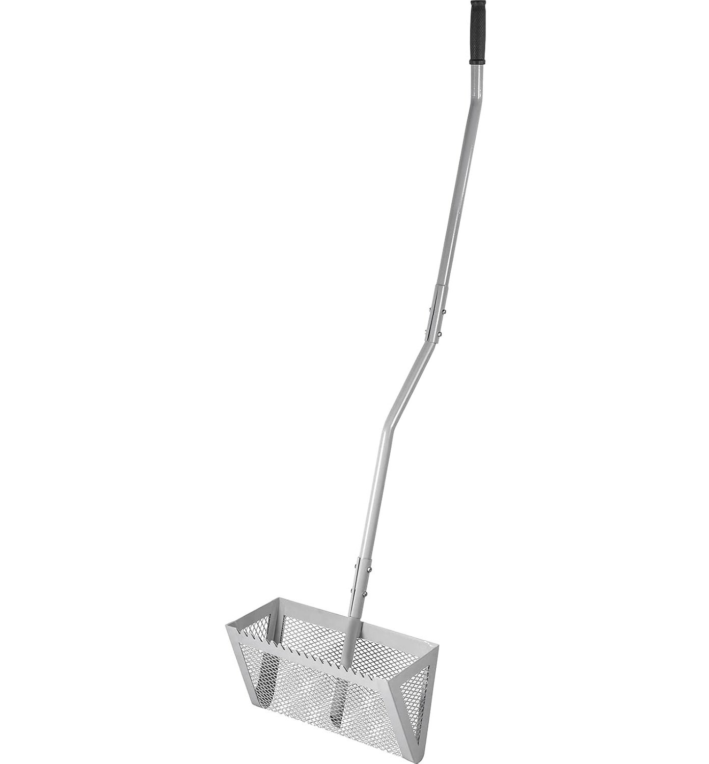 VEVOR Spazzolatrice per Prati Sintetici Pettine 130x40x25 cm Spazzolatrice Argento per Sabbia Prati Artificiali con Borsa a Rete Rastrello per Erba