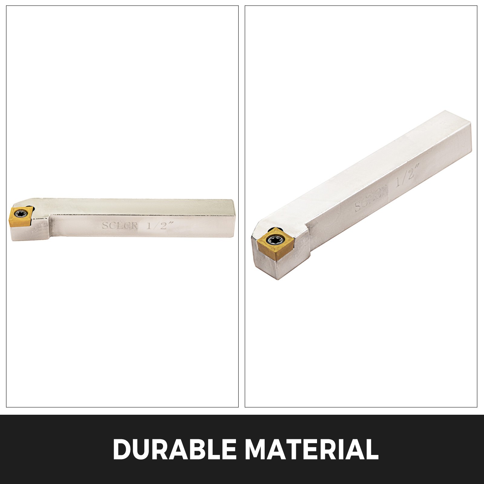 Utensili Tornio 12,7mm 1/2pollici 7 Pezzi Inserti Zincato Utensili Indicizzabili