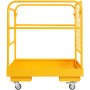 VEVOR Piattaforma Cestello di Sicurezza per Carrello Elevatore Carico Max 544 kg Cesta per Muletto con Piattaforma di Lavoro Portapersone Uso Industriale 92x92 cm Griglia di Protezione con Serrature