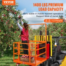 VEVOR Cestello Piattaforma Lavoro Muletto Industriale in Acciaio Carico 635kg
