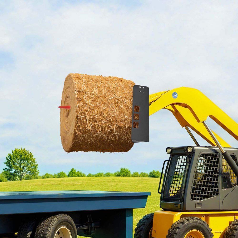 VEVOR Telaio Porta Forca per Pallet Minipala da 1150 mm, Carico 1814 kg, Ricevitore Attacco da 50,8 mm, Manicotti per Lancia, Compatibile con Trattori a Montaggio Rapido, Solo Telaio Senza Forche