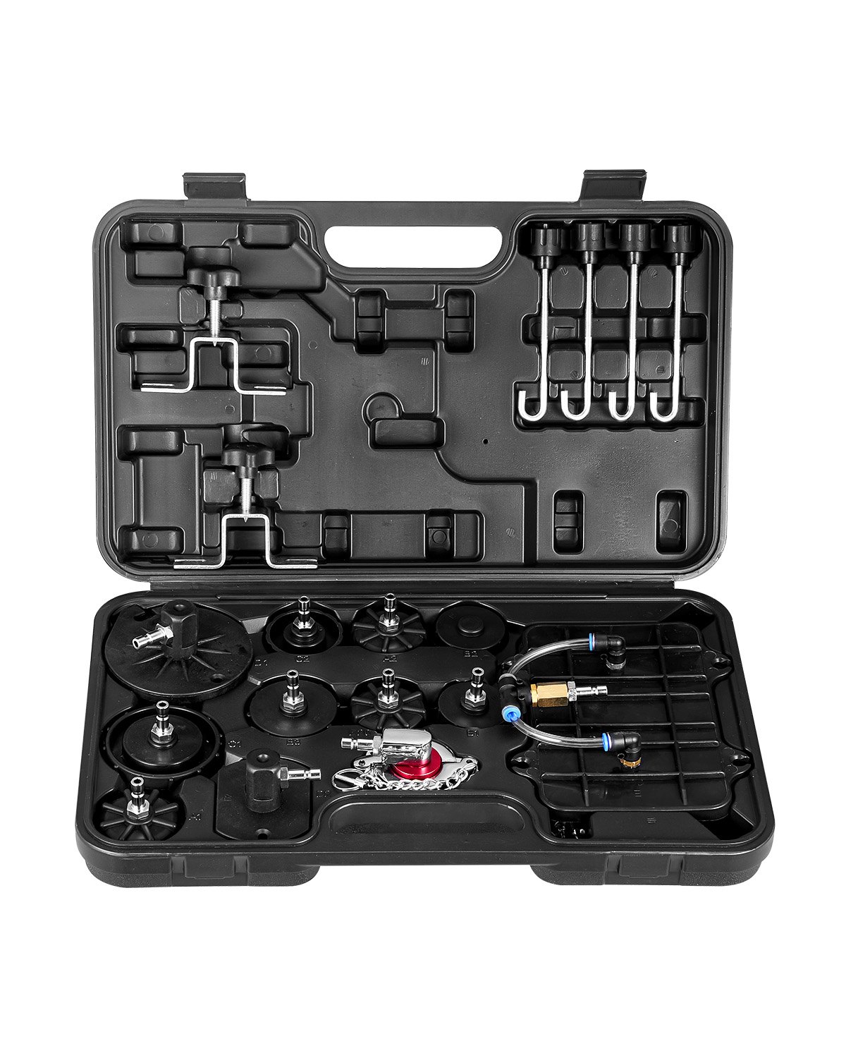 VEVOR Brake Master Bleeder Kit 12-piece professional brake bleeder adapter set with complete set and handle, durable brake bleeder adapter for filling brake fluid