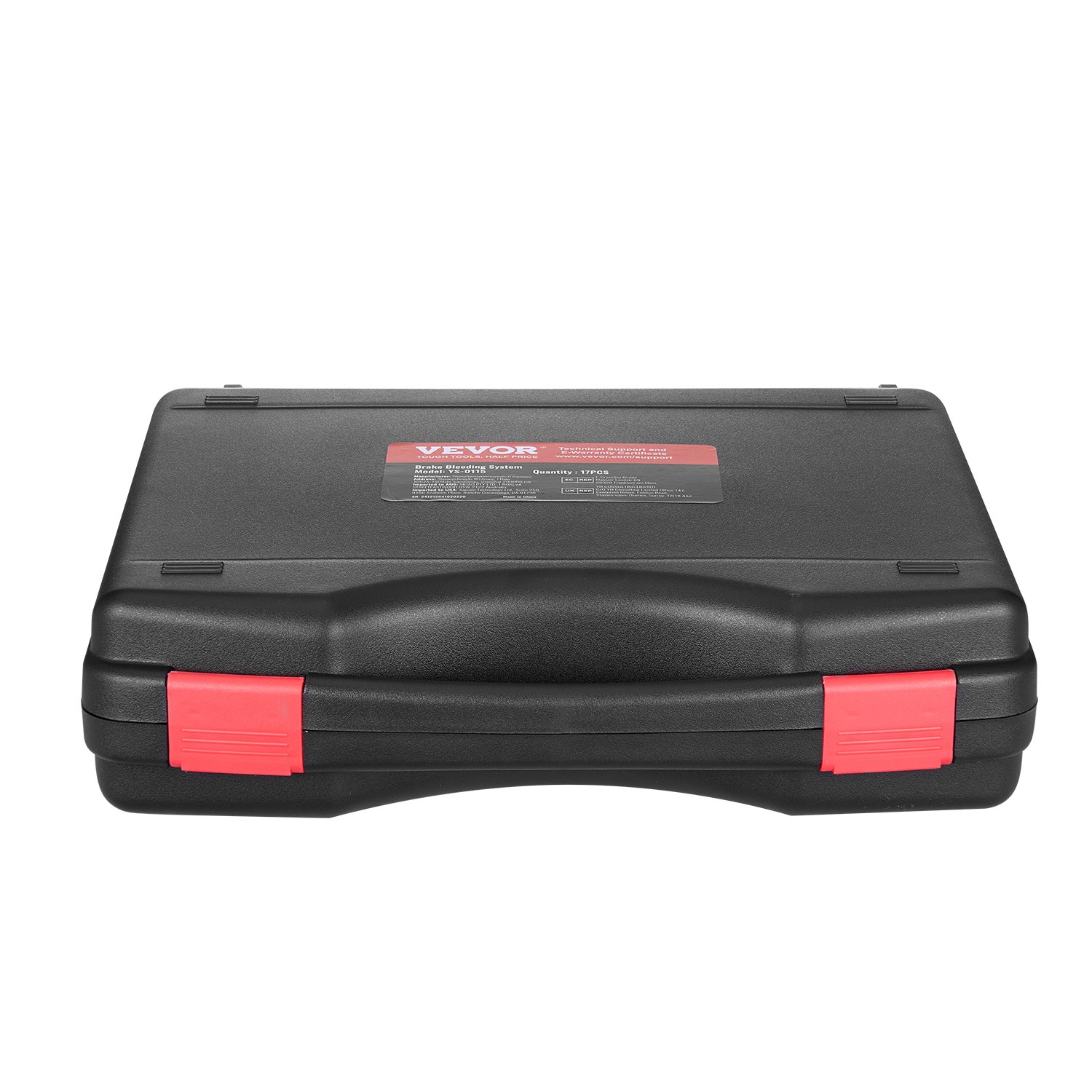 VEVOR Kit di Spurgo Freno Principale, 17 Pezzi, Set di Adattatori per Spurgo Freni con Kit Completo e Impugnatura, per Riempimento Liquido Freni, per Maggior Parte dei Veicoli