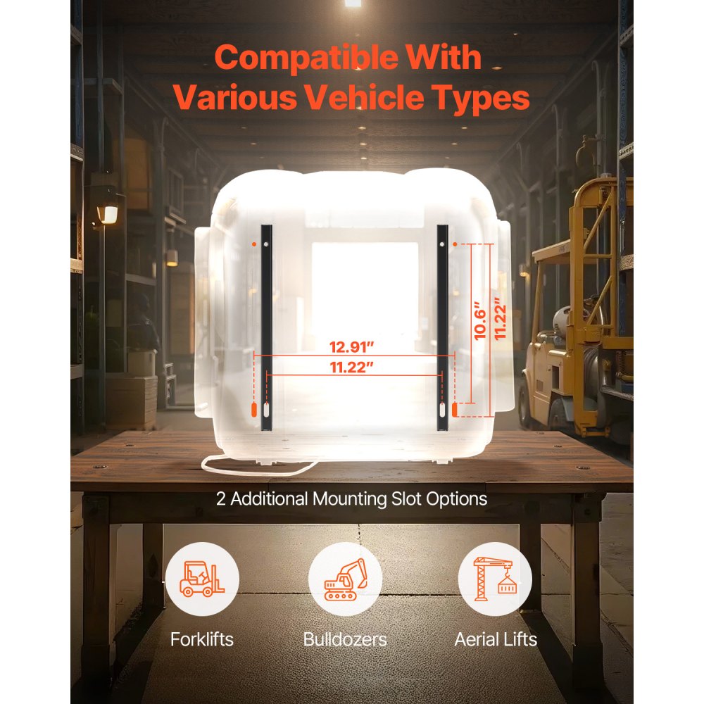 VEVOR Sedile Universale per Carrello Elevatore, con Schienale Regolabile, Bracciolo e Cintura di Sicurezza, Sedile per Trattore Pieghevole Sicuro con Microinterruttore, per Tosaerba per Minipale