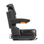 VEVOR Universal Forklift Seat 540x600x670 mm, Spring-Loaded Tractor Seat, Towing Seat, Forklift Seat, Safe Folding Seat, Lawn Mower Seat for Compact Loaders, Bulldozers