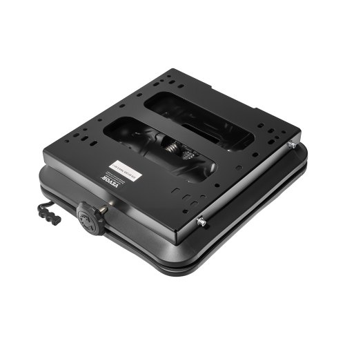 VEVOR Kit di Sospensione del Sedile con Binario Scorrevole, Sospensione Universale del Sedile ad Aria con Copertura Antipolvere, Regolabile da 150 mm Avanti a Indietro, per Carrello Elevatore, Nero