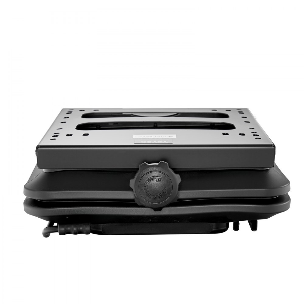 VEVOR Kit di Sospensione del Sedile con Binario Scorrevole, Sospensione Universale del Sedile ad Aria con Copertura Antipolvere, Regolabile da 150 mm Avanti a Indietro, per Carrello Elevatore, Nero