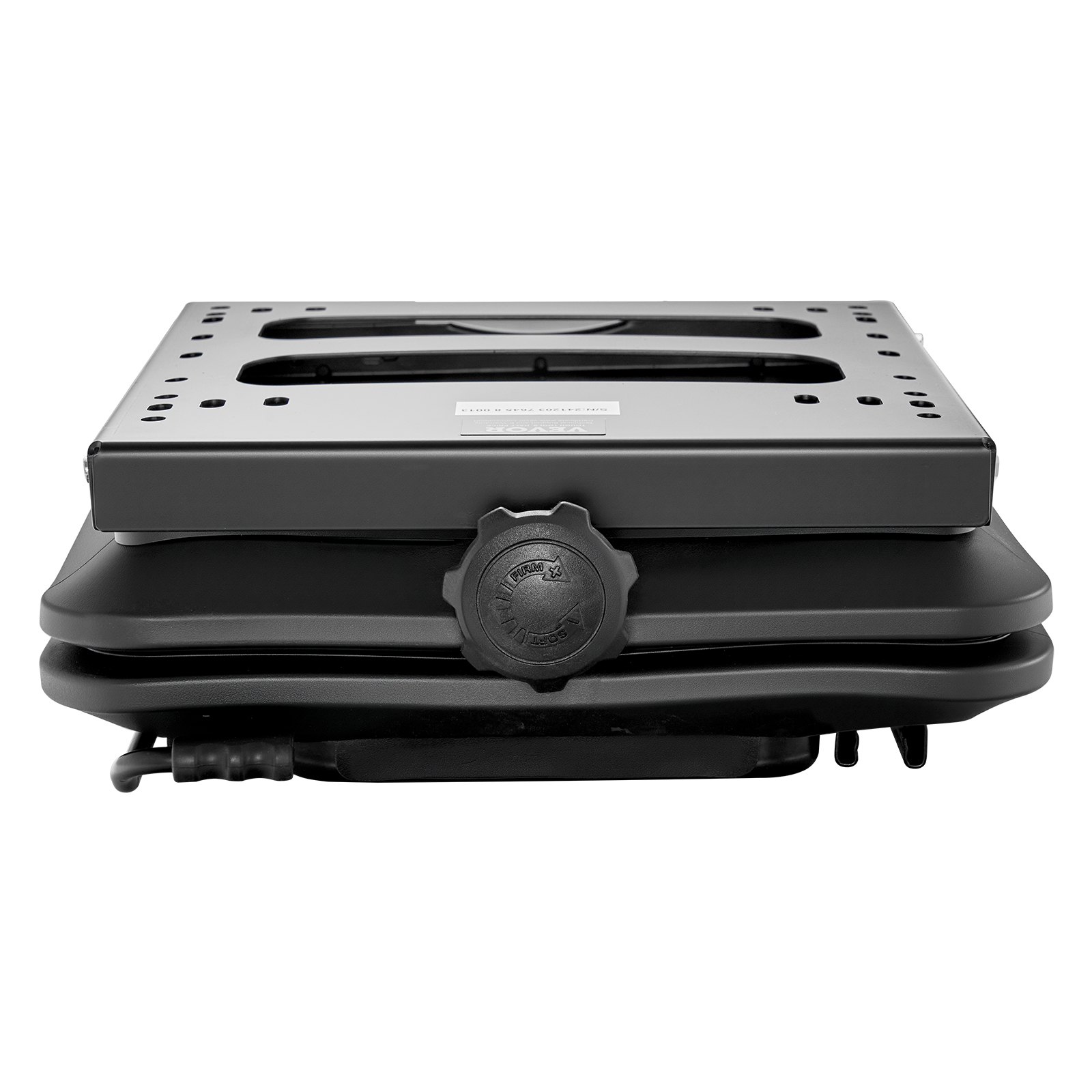 VEVOR Kit di Sospensione del Sedile con Binario Scorrevole, Sospensione Universale del Sedile ad Aria con Copertura Antipolvere, Regolabile da 150 mm Avanti a Indietro, per Carrello Elevatore, Nero