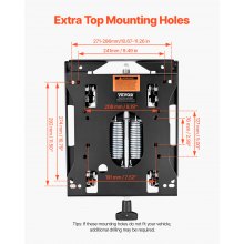 VEVOR Kit di Sospensione del Sedile Senza Binario Scorrevole, Sospensione Universale del Sedile con Sospensione Pneumatica per Tosaerba a Raggio di Sterzata Zero, per Carrello Elevatore, Bulldozer