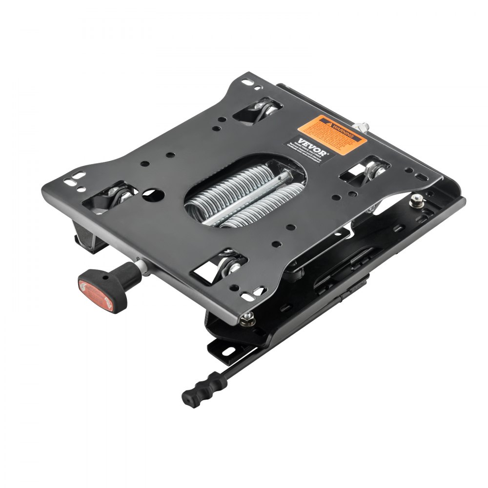 VEVOR Kit di Sospensione del Sedile con Binario Scorrevole, Sospensione Universale del Sedile ad Aria per Tosaerba a Raggio di Sterzata Zero, Regolabile 150 mm Avanti a Indietro, per Bulldozer, Nero