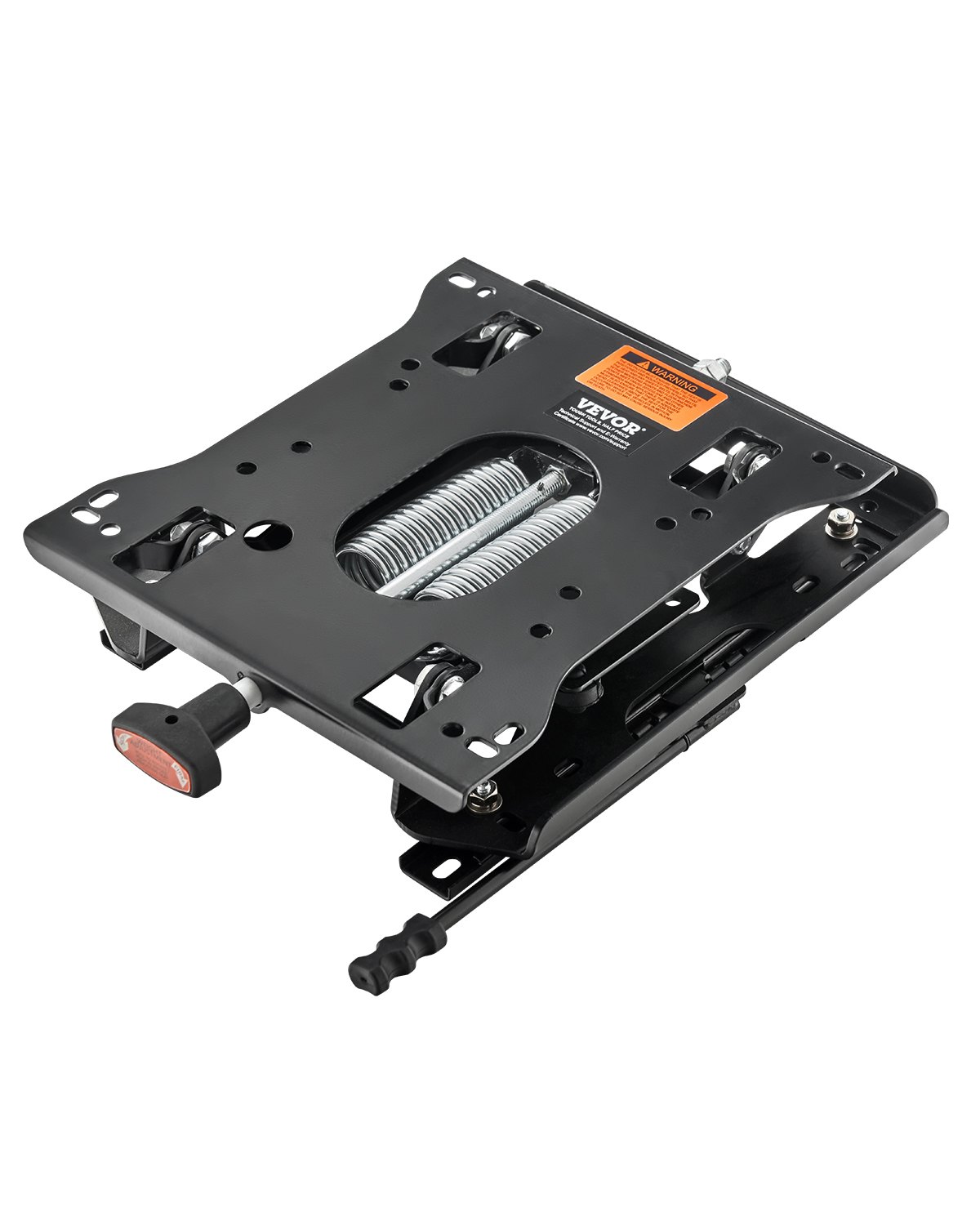 VEVOR Kit di Sospensione del Sedile con Binario Scorrevole, Sospensione Universale del Sedile ad Aria per Tosaerba a Raggio di Sterzata Zero, Regolabile 150 mm Avanti a Indietro, per Bulldozer, Nero