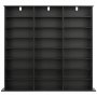 VEVOR Mobiletto Armadietto 142 x 22 x 130 cm Porta DVD CD Libri Giochi Multimediale 24 Scomparti 8 Ripiani, Armadio Autoportante Salvaspazio per CD DVD Dischi di Giochi per Studio Soggiorno Casa, Nero