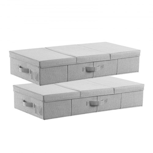 Contenitore Sottoletto con Coperchi, 805 x 405 x 155 mm, Organizzatore Portaoggetti Sottoletto, Contenitori Scorrevoli Pieghevoli per Vestiti, Scarpe, Coperte, Confezione da 2, 48 L | IT Contenitore Sottoletto con Coperchi, 805 x 405 x 155 mm, Organizzatore Portaoggetti Sottoletto, Contenitori Scorrevoli Pieghevoli per Vestiti, Scarpe, Coperte, Confezione da 2, 48 L | IT