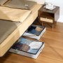 VEVOR Contenitore Sottoletto con Coperchi Trasparenti, 850 x 430 x 120 mm, Organizzatore Portaoggetti Sottoletto, Contenitori per Vestiti, Scarpe, Coperte, Confezione da 2, 45 Litri a Basso Profilo