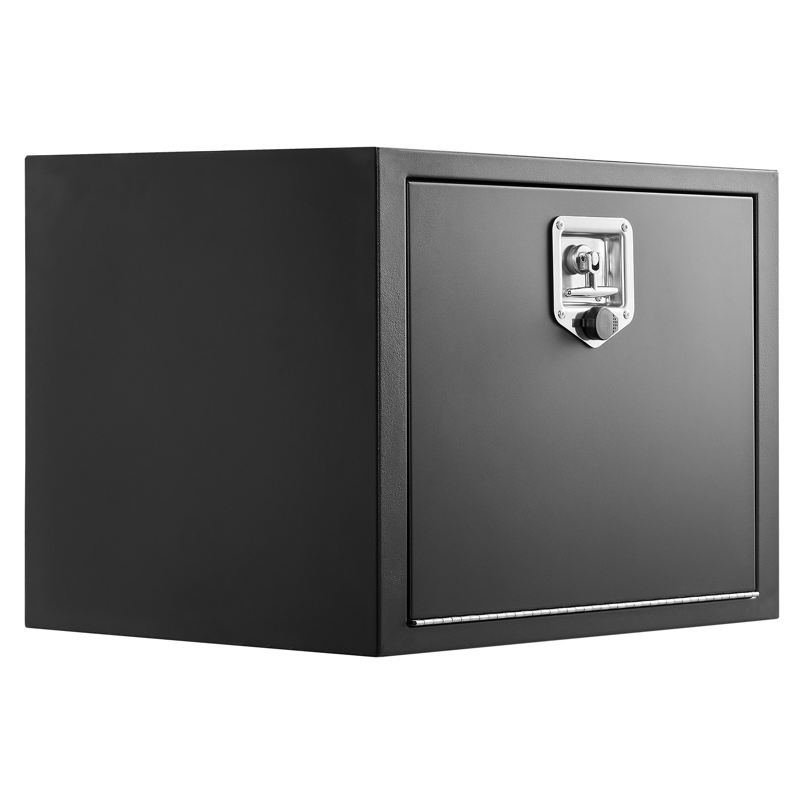 VEVOR Cassetta Porta Attrezzi Sottopianale, Cassapanca Porta Attrezzi Sotto il Pianale 609 x 457 x 457 mm Acciaio Laminato a Freddo Carico 40 kg, Camion Rimorchio Furgone con Serratura, Colore Nero