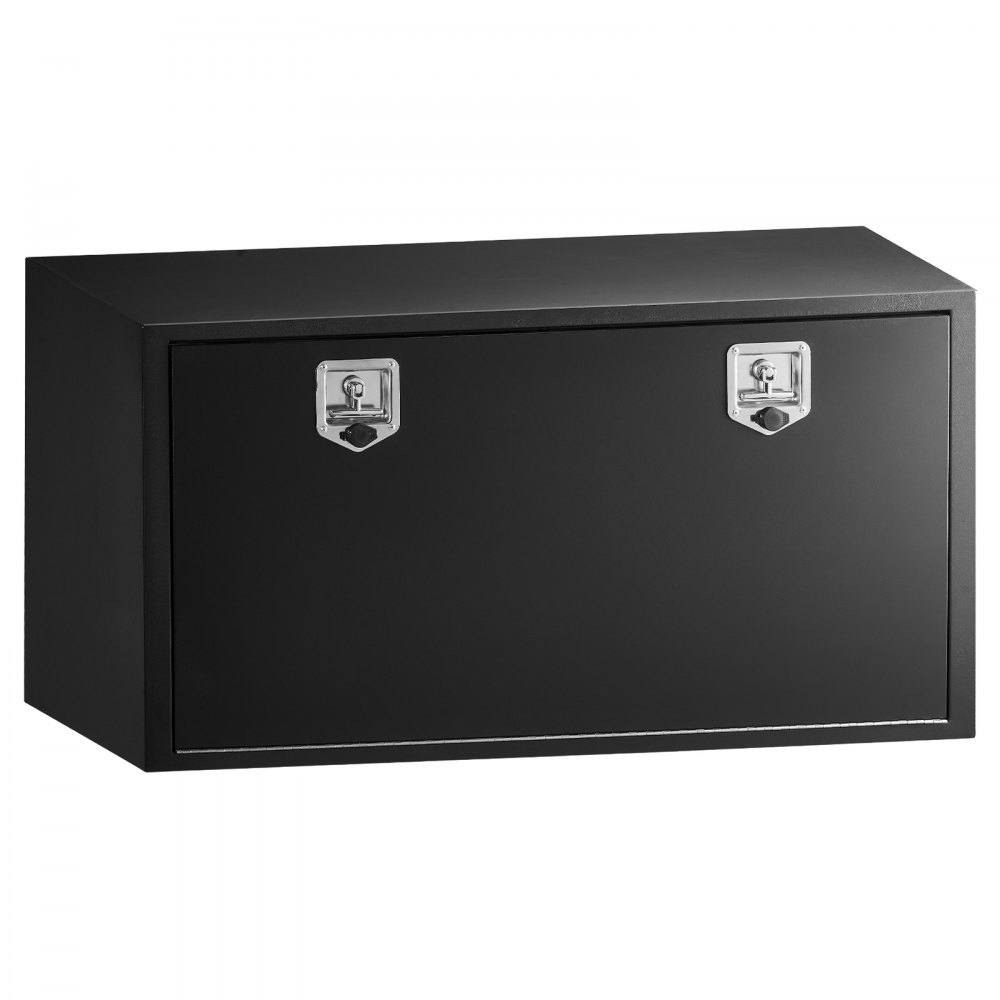 VEVOR Cassetta Porta Attrezzi Sottopianale per Camion Rimorchio Furgone, Cassapanca Portaoggetti Sotto il Pianale di Veicoli 1219 x 609 x 609 mm in Acciaio Carico max 50 kg, Cassetta per Attrezzi