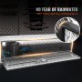 VEVOR Scatola portaoggetti per camion, Scatola portaoggetti per pick-up 1524×430×460 mm, Cassetta portautensili in alluminio Scatola portaoggetti per rimorchio maniglia a T camion, furgone, rimorchio