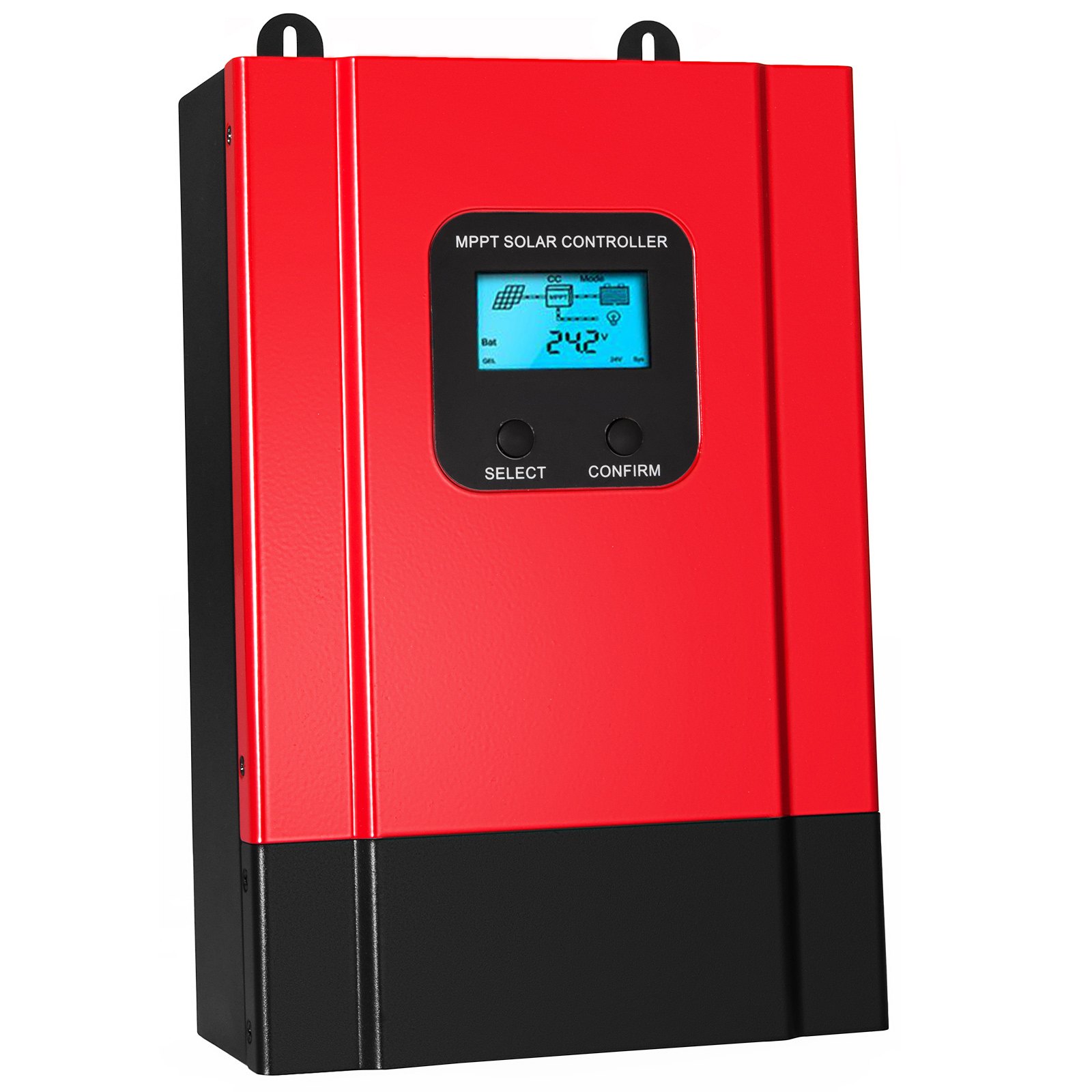 VEVO Pannello FotovoltaicoR 60A Mppt Regolatore di Carica Solare 12V/24V/36V/48V Sistema Visualizzazione Lcd con Wifi