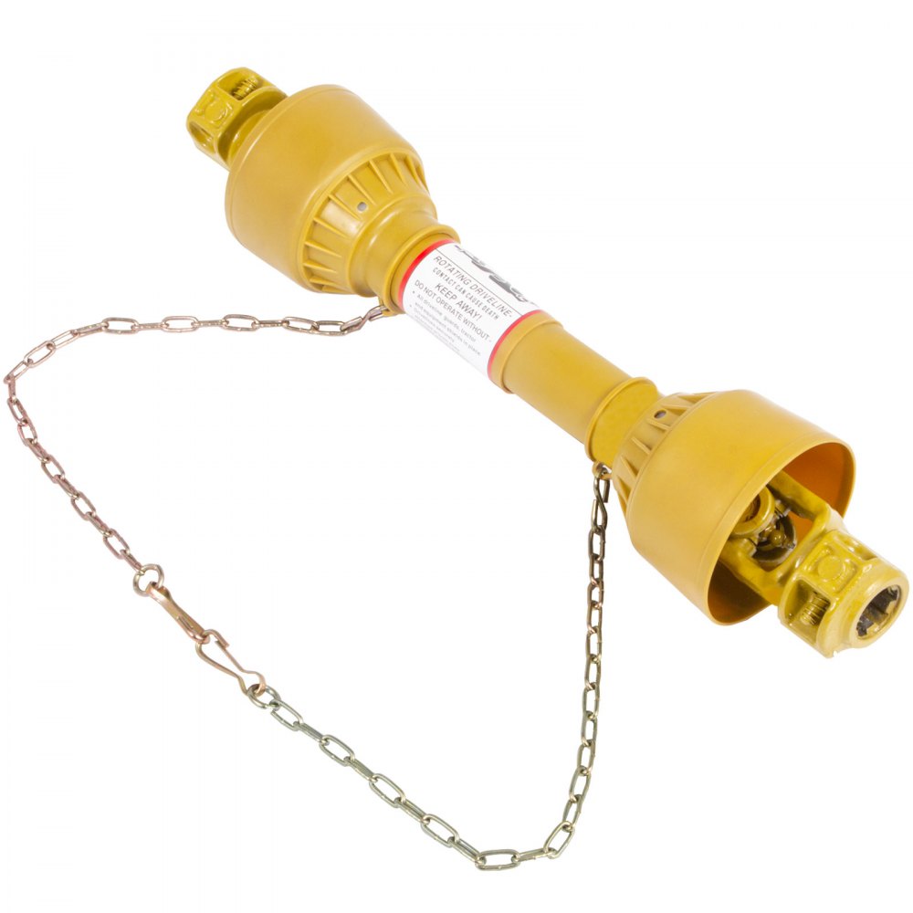 Vevor Albero Cardanico Giunto Trattore 1-3/8"x6 Scanalature T1 500-600mm Giallo
