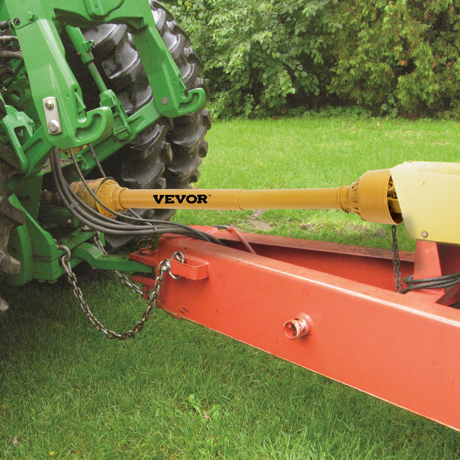 Vevor Albero Cardanico Giunto Trattore 1-3/8"x6 Scanalature T4 120-170cm Giallo