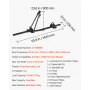 VEVOR Supporto Portabiciclette da Tetto Auto Carico 15 kg, Portabici da Tetto Verticale con Sistema di Bloccaggio per Barre Trasversali Standard, Portabicicletta da Tetto Verticale in Alluminio