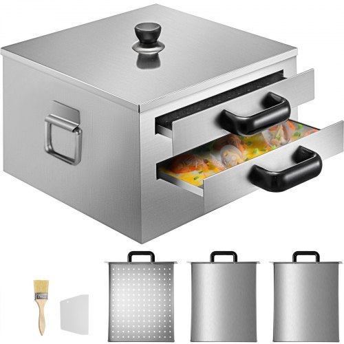 Vevor Cottura A Vapore Di Riso Noodle Roll Da 2 Strati Macchina Riso Roll Maker