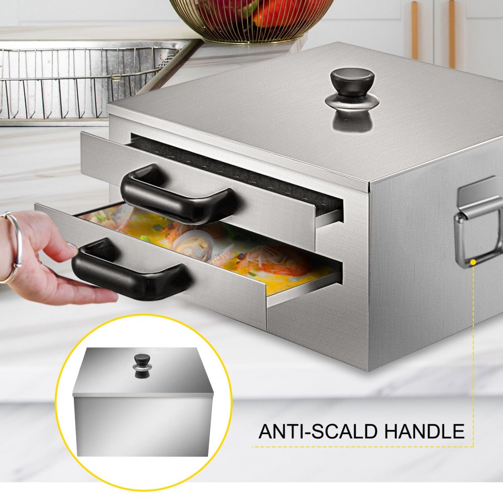 Vevor Cottura A Vapore Di Riso Noodle Roll Da 2 Strati Macchina Riso Roll Maker