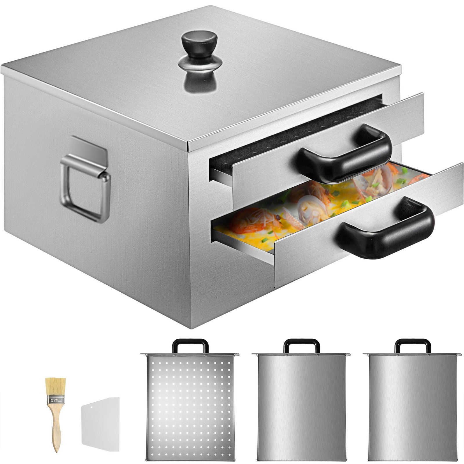 Vevor Cottura A Vapore Di Riso Noodle Roll Da 2 Strati Macchina Riso Roll Maker