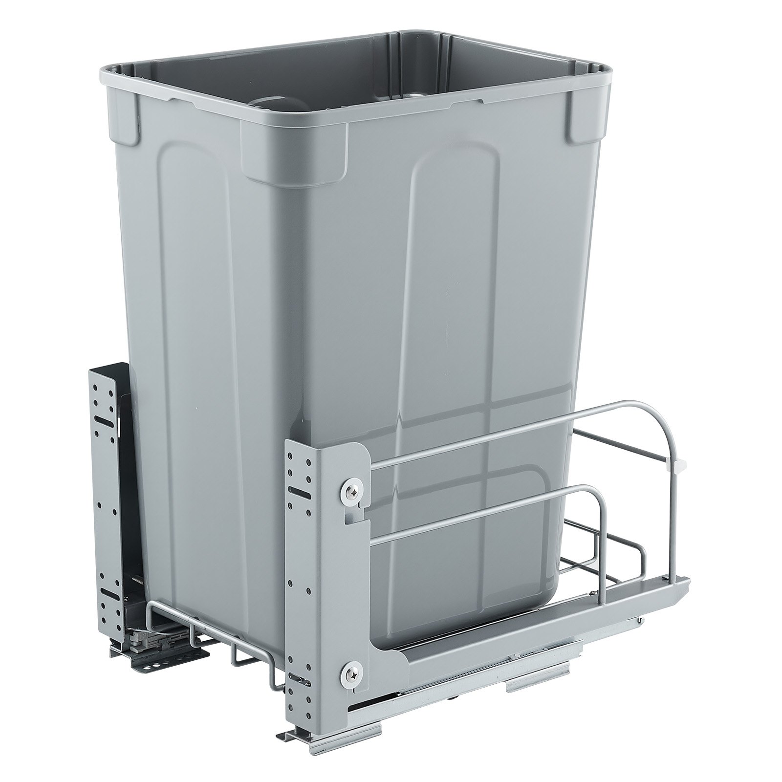VEVOR Pattumiera Estraibile per Mobili da Cucina, Contenitore per la Raccolta Differenziata dei Rifiuti, Contenitore Sottotop, Sistema di Chiusura in Metallo e Kit per Anta, per Lavello ca. 39,8 L