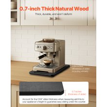 VEVOR Vassoio Scorrevole per Elettrodomestici da Cucina 356x241 mm Nero
