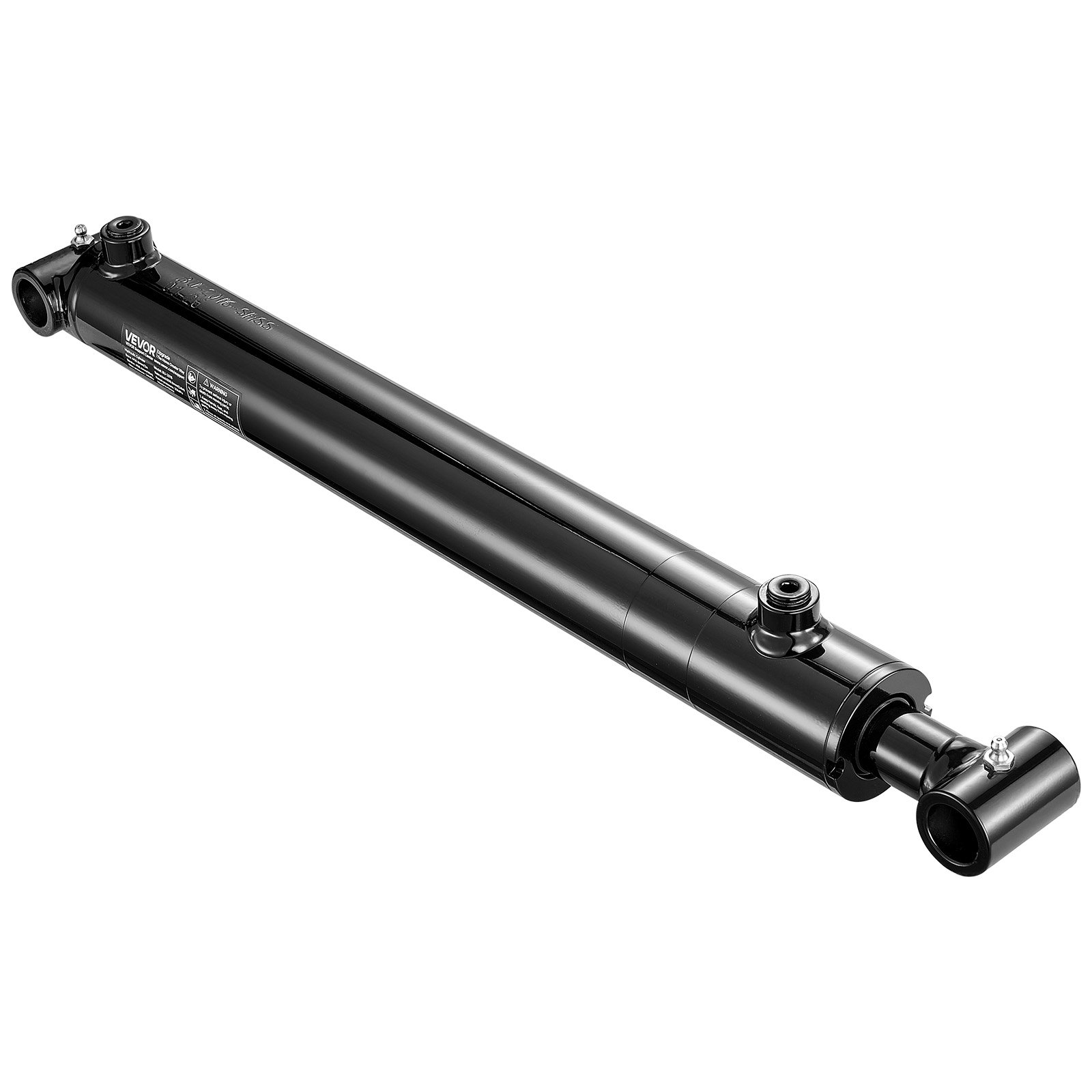 VEVOR Cilindro Idraulico a Doppio Effetto Corsa 406 mm 4 Tonnellate 24 Mpa Per Escavatori, Trattori Macchina Agricola, Cilindro a Spinta e a Trazione, Alesaggio 50,8 mm, Pressione Nominale 20 MPa
