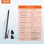 VEVOR 1000N Linear Actuator DC 12V Linear Drive IP54 Electric Linear Motor 500mm Stroke Length Noise Level ≤ 50dB Electric Door Openers 14mm/s Travel Speed Linear Technology Adjustment Drive