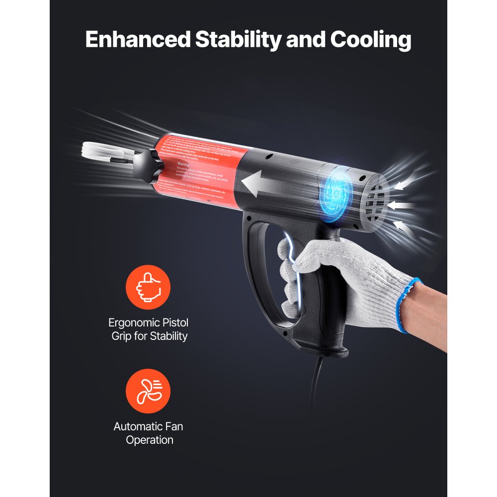 VEVOR Rimozione Bulloni Riscaldatore a Induzione, 1500 W 230 V, Strumento Portatile per la Rimozione di Dadi, Mini Macchina Riscaldante per la Rimozione di Viti Arrugginite, con 8 Bobine e Scatola