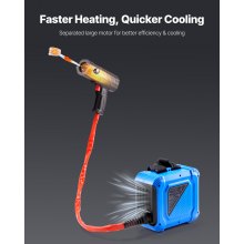 VEVOR Rimozione Bulloni Riscaldatore a Induzione, 1800 W 230 V, Strumento Portatile per la Rimozione di Dadi, Mini Macchina Riscaldante per la Rimozione di Viti Arrugginite, con 4 Bobine