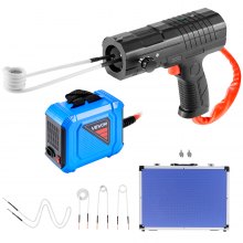 VEVOR Rimozione Bulloni Riscaldatore a Induzione, 1800 W 230 V, Strumento Portatile per la Rimozione di Dadi, Mini Macchina Riscaldante per la Rimozione di Viti Arrugginite, con 4 Bobine