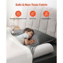 VEVOR Paracolpi per Letto 1320 mm Sponda Gonfiabile Aletta Sicurezza 2 Pezzi