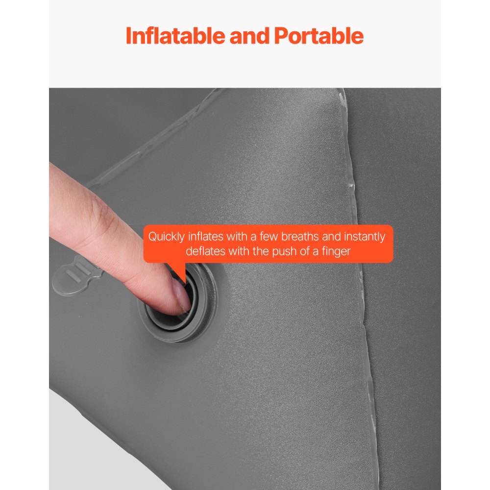 VEVOR Paracolpi per Letto per Bambini Piccoli, 1323 x 690 x 160 mm di Protezione per Letto Gonfiabile con Aletta di Sicurezza Paracolpi Antiscivolo in TPU, Letti Leggero e Portatile 2 Pezzi