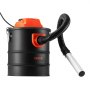 VEVOR Ash Vacuum 15L, 1200W Power Fireplace Cleaner Ash Vac Steel Body, for Fireplaces, Pellet Stoves, Wood Stoves, Fire Pits, Grills, Double Stage Filtration System, 0.8 m Hose, Black & Orange