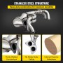 VEVOR Convertitore Catalitico di Scarico ad Alto Flusso Sistema di Scarico per Auto, Catalizzatore Emissione per Veicoli in Acciaio Inox da Flangia per Modelli Subaru 2005 - 2010 Saab 9-2X 2006 2,5 L