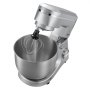 VEVOR Impastatrice Mescolatore per Cucina, Macchina per Impastare da 1500 W con Ciotola in Acciaio Inossidabile 5,7 L, Gancio per Impastare, Frusta, Inclinazione Regolabile a 10 Velocità