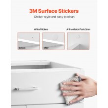 VEVOR Mobiletto Pronto da Montare da 600 x 477 x 816 mm per Ufficio Domestico