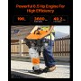VEVOR Vibrocostipatore 6,5CV Compattatore a Scoppio Motore 196cc per Terreno