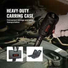 VEVOR Set di Bussole a Impatto 3/8" Set di 48 Pezzi SAE 5/16"-3/4" Metrico 8-22mm, Barra di Prolunga per Trasmissione Cr-V, 6 Punti Giunto Accessori in Valigetta per Riparazione Auto