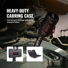 VEVOR Set di Bussole a Impatto con Attacco da 12,7 mm, Set di 34 Bussole Metriche 8-36mm, Acciaio Legato Cr-MO a 6 Punti per Riparazioni Auto, Kit di Strumento di Bussole con Valigetta da Officina Garage