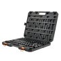 VEVOR Set 65 Pezzi Bussole a Impatto Attacco da 1/2" Esagonali, Chiavi a Bussola da 3/8" a 1-1/4" in Pollici e Metriche da 10 a 24 mm, con Custodia, in Acciaio Legato Cr-V, per Riparazione di Veicoli