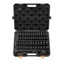 VEVOR Set 65 Pezzi Bussole a Impatto Attacco da 1/2" Esagonali, Chiavi a Bussola da 3/8" a 1-1/4" in Pollici e Metriche da 10 a 24 mm, con Custodia, in Acciaio Legato Cr-V, per Riparazione di Veicoli
