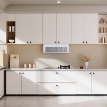 VEVOR Pomelli per Mobili, 10 Pezzi, Maniglie per Cassetti e Porte in Lega di Zinco, Pomelli Solidi a Forma di Fungo, Ferramenta per Armadietti con Viti per Bagno e Cucina, Nero, 32 mm