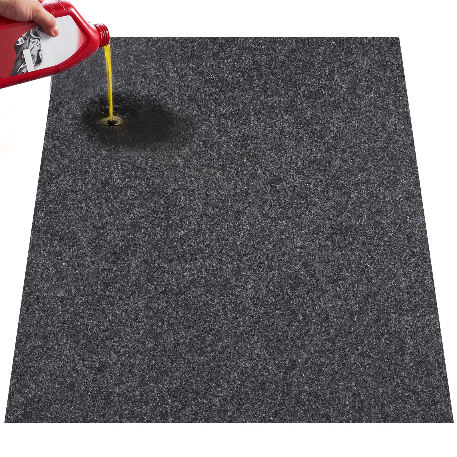 VEVOR Garage Floor Mat 914.4 x 1524 x 2.4 mm Workshop Floor 820-850 g/m² Garage Floor Felt & TPE Oil Absorbing Mat Garage Mat Service Mat Floor Protection Floor Panels for Garage